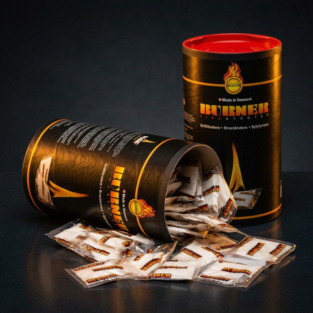 Burner Firestarter – tunna med 100 tändpåsar
